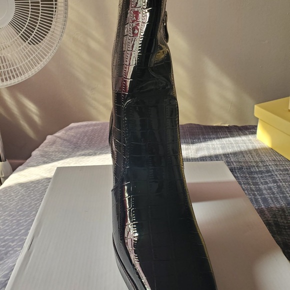 Princess Polly Black Heeled Boots - Picture 2 of 5